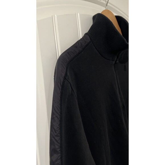 BOSS Hugo Boss 1/4 Zip Men's Size Large Pullover Sweater Black Regular Fit - Picture 13 of 14